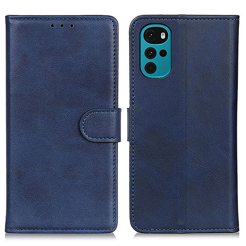 Coque Portefeuille Livre Cuir Etui Clapet A05D pour Motorola Moto G22 Bleu