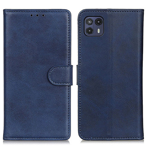 Coque Portefeuille Livre Cuir Etui Clapet A05D pour Motorola Moto G50 5G Bleu