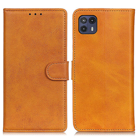 Coque Portefeuille Livre Cuir Etui Clapet A05D pour Motorola Moto G50 5G Marron