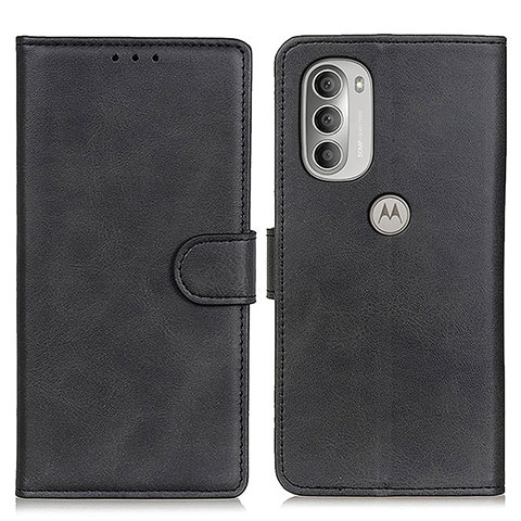 Coque Portefeuille Livre Cuir Etui Clapet A05D pour Motorola Moto G51 5G Noir