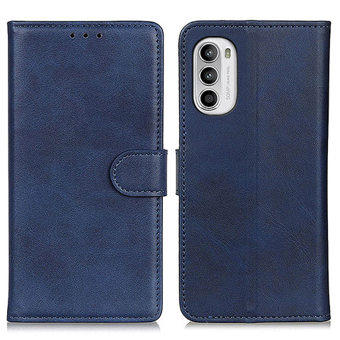 Coque Portefeuille Livre Cuir Etui Clapet A05D pour Motorola MOTO G52 Bleu