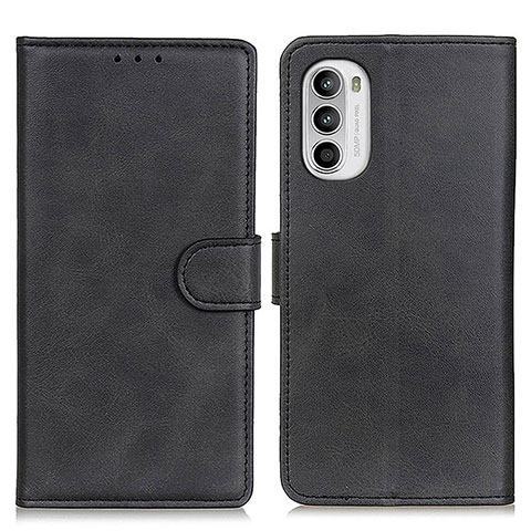 Coque Portefeuille Livre Cuir Etui Clapet A05D pour Motorola MOTO G52 Noir