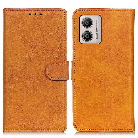 Coque Portefeuille Livre Cuir Etui Clapet A05D pour Motorola Moto G53 5G Marron