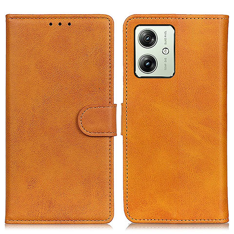 Coque Portefeuille Livre Cuir Etui Clapet A05D pour Motorola Moto G54 5G Marron