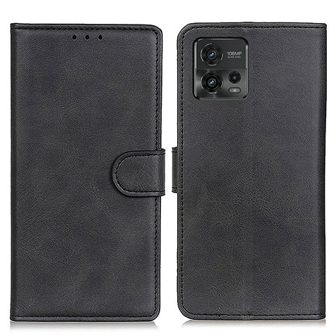 Coque Portefeuille Livre Cuir Etui Clapet A05D pour Motorola Moto G72 Noir