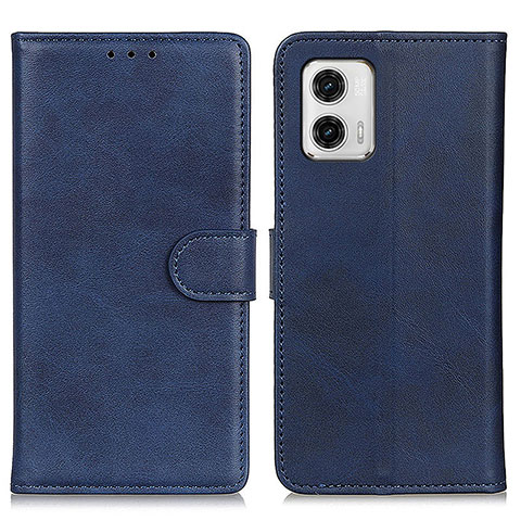 Coque Portefeuille Livre Cuir Etui Clapet A05D pour Motorola Moto G73 5G Bleu