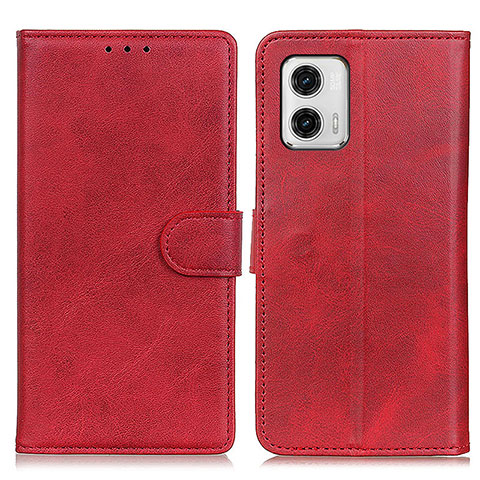 Coque Portefeuille Livre Cuir Etui Clapet A05D pour Motorola Moto G73 5G Rouge