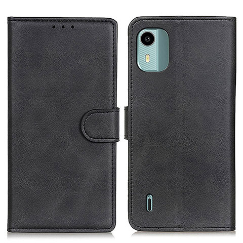 Coque Portefeuille Livre Cuir Etui Clapet A05D pour Nokia C12 Noir