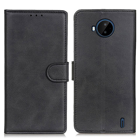 Coque Portefeuille Livre Cuir Etui Clapet A05D pour Nokia C20 Plus Noir