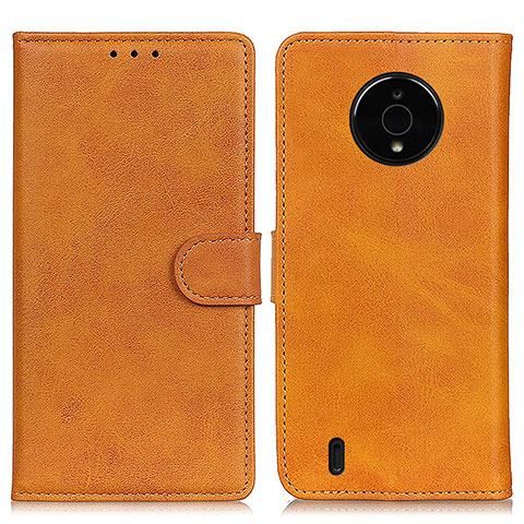 Coque Portefeuille Livre Cuir Etui Clapet A05D pour Nokia C200 Marron