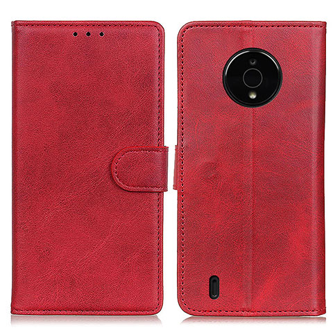 Coque Portefeuille Livre Cuir Etui Clapet A05D pour Nokia C200 Rouge