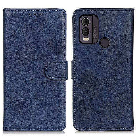 Coque Portefeuille Livre Cuir Etui Clapet A05D pour Nokia C22 Bleu