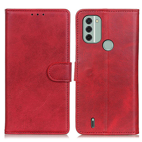 Coque Portefeuille Livre Cuir Etui Clapet A05D pour Nokia C31 Rouge