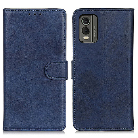 Coque Portefeuille Livre Cuir Etui Clapet A05D pour Nokia C32 Bleu