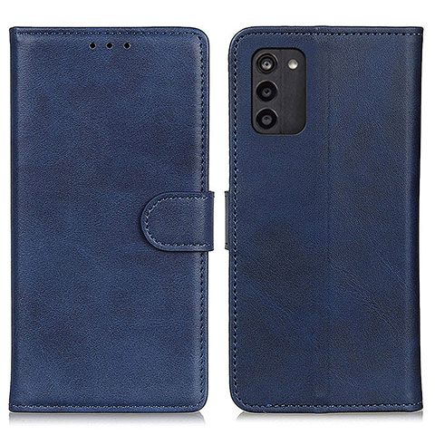 Coque Portefeuille Livre Cuir Etui Clapet A05D pour Nokia G100 Bleu