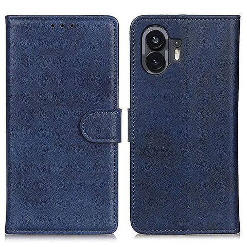 Coque Portefeuille Livre Cuir Etui Clapet A05D pour Nothing Phone 2 Bleu