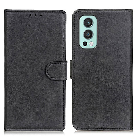 Coque Portefeuille Livre Cuir Etui Clapet A05D pour OnePlus Nord 2 5G Noir