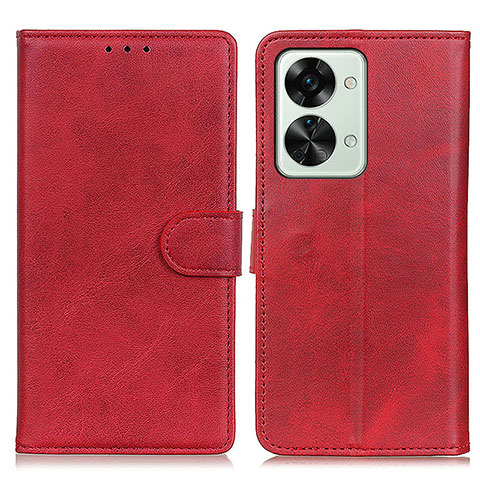 Coque Portefeuille Livre Cuir Etui Clapet A05D pour OnePlus Nord 2T 5G Rouge