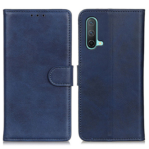 Coque Portefeuille Livre Cuir Etui Clapet A05D pour OnePlus Nord CE 5G Bleu