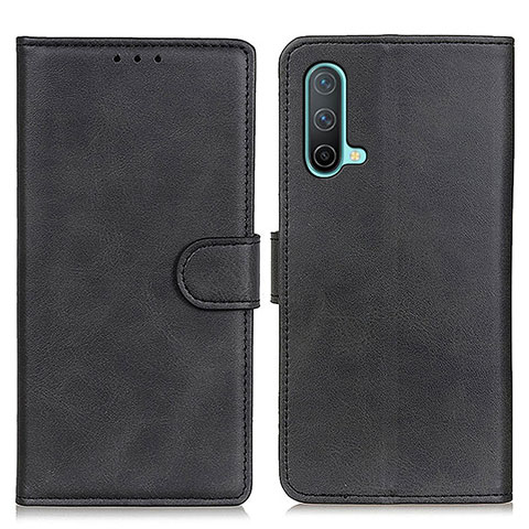 Coque Portefeuille Livre Cuir Etui Clapet A05D pour OnePlus Nord CE 5G Noir