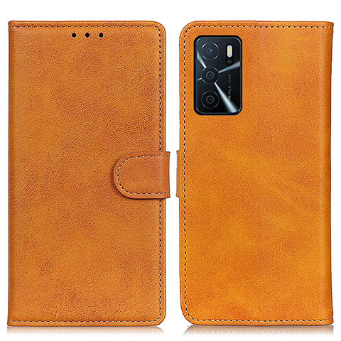 Coque Portefeuille Livre Cuir Etui Clapet A05D pour Oppo A16 Marron