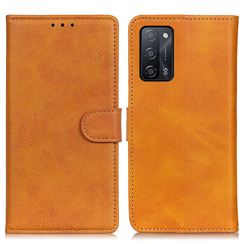 Coque Portefeuille Livre Cuir Etui Clapet A05D pour Oppo A53s 5G Marron