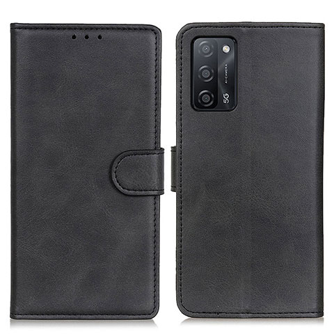 Coque Portefeuille Livre Cuir Etui Clapet A05D pour Oppo A53s 5G Noir