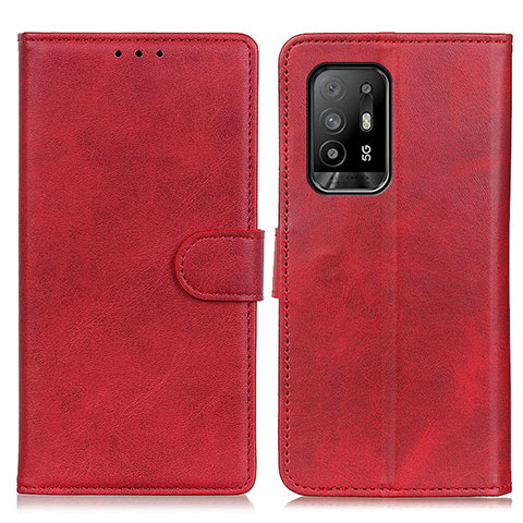 Coque Portefeuille Livre Cuir Etui Clapet A05D pour Oppo A95 5G Rouge