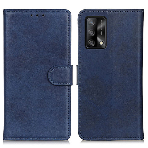 Coque Portefeuille Livre Cuir Etui Clapet A05D pour Oppo F19 Bleu