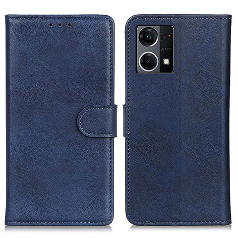 Coque Portefeuille Livre Cuir Etui Clapet A05D pour Oppo F21 Pro 4G Bleu