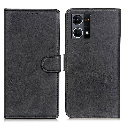 Coque Portefeuille Livre Cuir Etui Clapet A05D pour Oppo F21 Pro 4G Noir