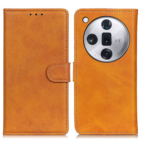 Coque Portefeuille Livre Cuir Etui Clapet A05D pour Oppo Find X7 5G Marron