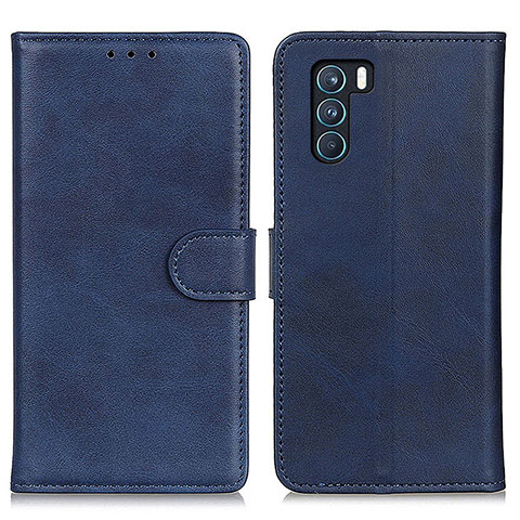 Coque Portefeuille Livre Cuir Etui Clapet A05D pour Oppo K9 Pro 5G Bleu