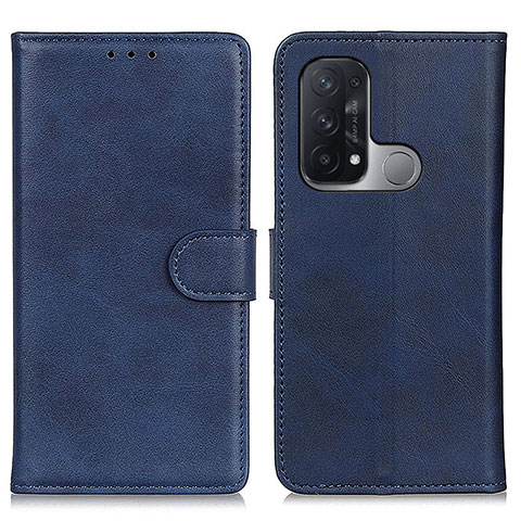 Coque Portefeuille Livre Cuir Etui Clapet A05D pour Oppo Reno5 A Bleu