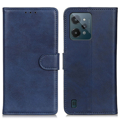 Coque Portefeuille Livre Cuir Etui Clapet A05D pour Realme C31 Bleu