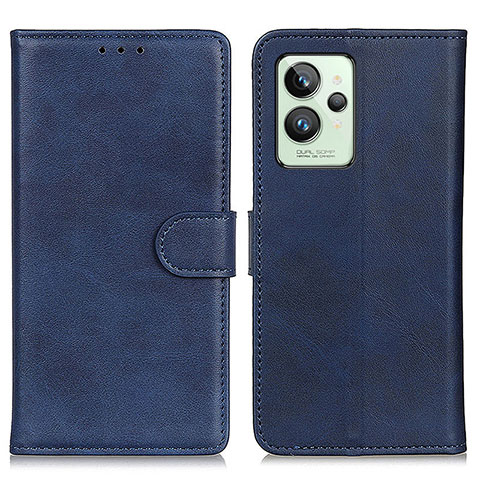 Coque Portefeuille Livre Cuir Etui Clapet A05D pour Realme GT2 Pro 5G Bleu