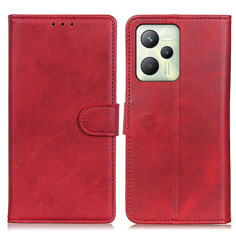 Coque Portefeuille Livre Cuir Etui Clapet A05D pour Realme Narzo 50A Prime Rouge