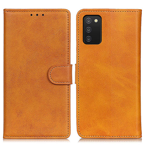 Coque Portefeuille Livre Cuir Etui Clapet A05D pour Samsung Galaxy A03s Marron