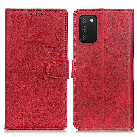 Coque Portefeuille Livre Cuir Etui Clapet A05D pour Samsung Galaxy A03s Rouge