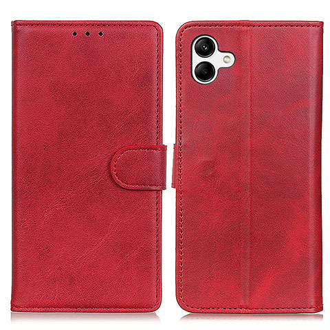 Coque Portefeuille Livre Cuir Etui Clapet A05D pour Samsung Galaxy A04 4G Rouge