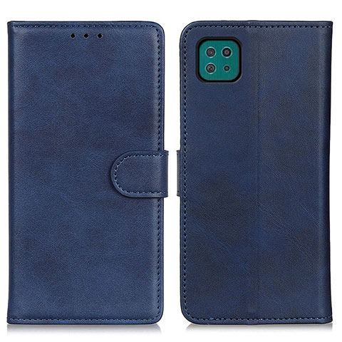 Coque Portefeuille Livre Cuir Etui Clapet A05D pour Samsung Galaxy A22s 5G Bleu