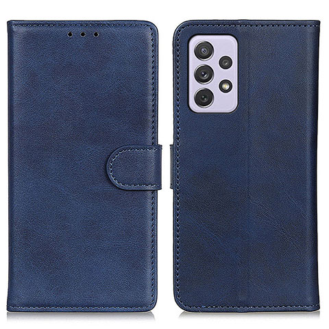 Coque Portefeuille Livre Cuir Etui Clapet A05D pour Samsung Galaxy A73 5G Bleu