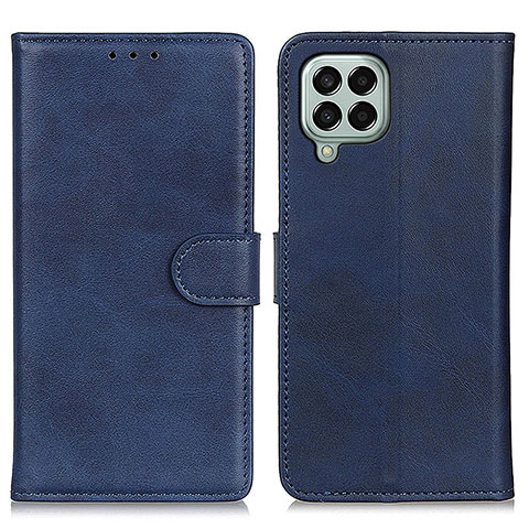 Coque Portefeuille Livre Cuir Etui Clapet A05D pour Samsung Galaxy M33 5G Bleu