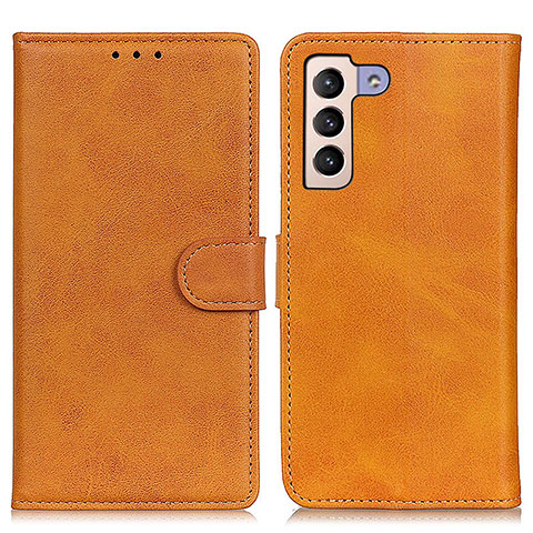 Coque Portefeuille Livre Cuir Etui Clapet A05D pour Samsung Galaxy S21 Plus 5G Marron