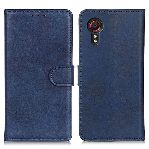 Coque Portefeuille Livre Cuir Etui Clapet A05D pour Samsung Galaxy XCover 5 SM-G525F Bleu