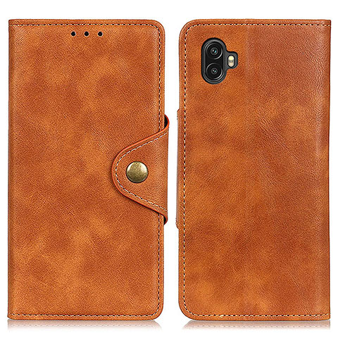 Coque Portefeuille Livre Cuir Etui Clapet A05D pour Samsung Galaxy Xcover Pro 2 5G Marron