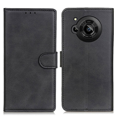 Coque Portefeuille Livre Cuir Etui Clapet A05D pour Sharp Aquos R7 Noir