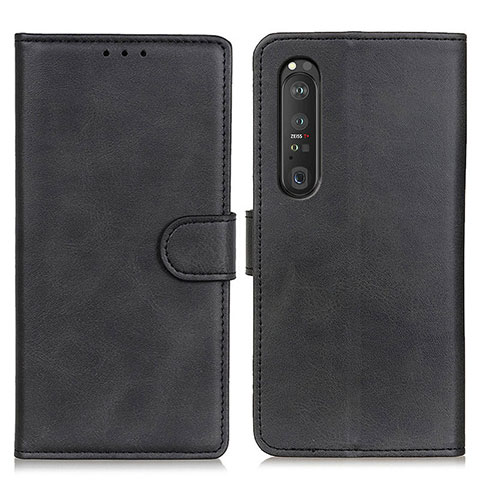 Coque Portefeuille Livre Cuir Etui Clapet A05D pour Sony Xperia 1 III Noir