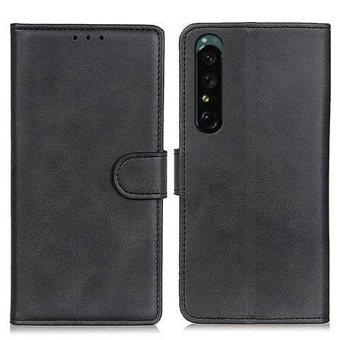 Coque Portefeuille Livre Cuir Etui Clapet A05D pour Sony Xperia 1 IV SO-51C Noir