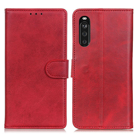 Coque Portefeuille Livre Cuir Etui Clapet A05D pour Sony Xperia 10 III Rouge